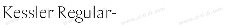 Kessler Regular字体转换